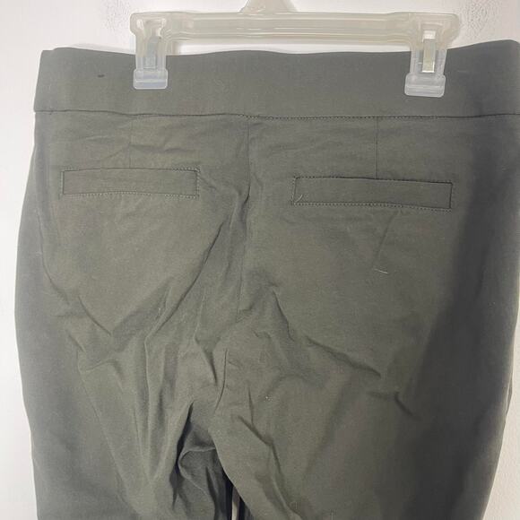 Kim Rogers women's size 8 khaki green olive pants slacks trousers petite short - Picture 5 of 12